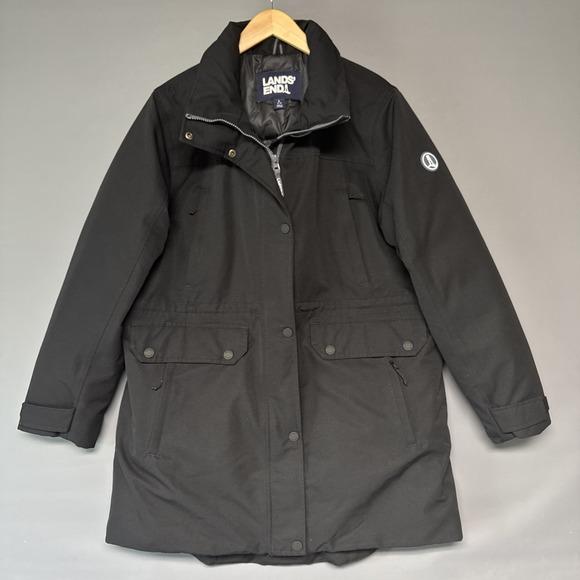 Lands' End Jackets & Blazers - Women's Lands End Expedition Waterproof Down Parka, Size L 14-16 NO HOOD Quilted